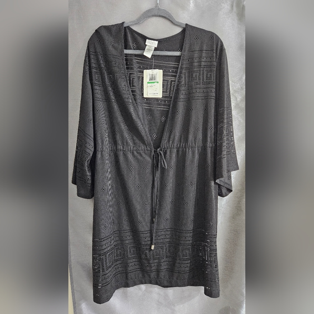 Ladies Black swim cover-up sz large